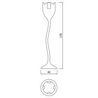 Tulipan free-standing coat stand - ruby red 6